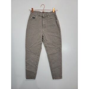 Vintage NWT Lee Riveted Women's Gray High Waisted Tapered Leg Jeans‎ Size 4P